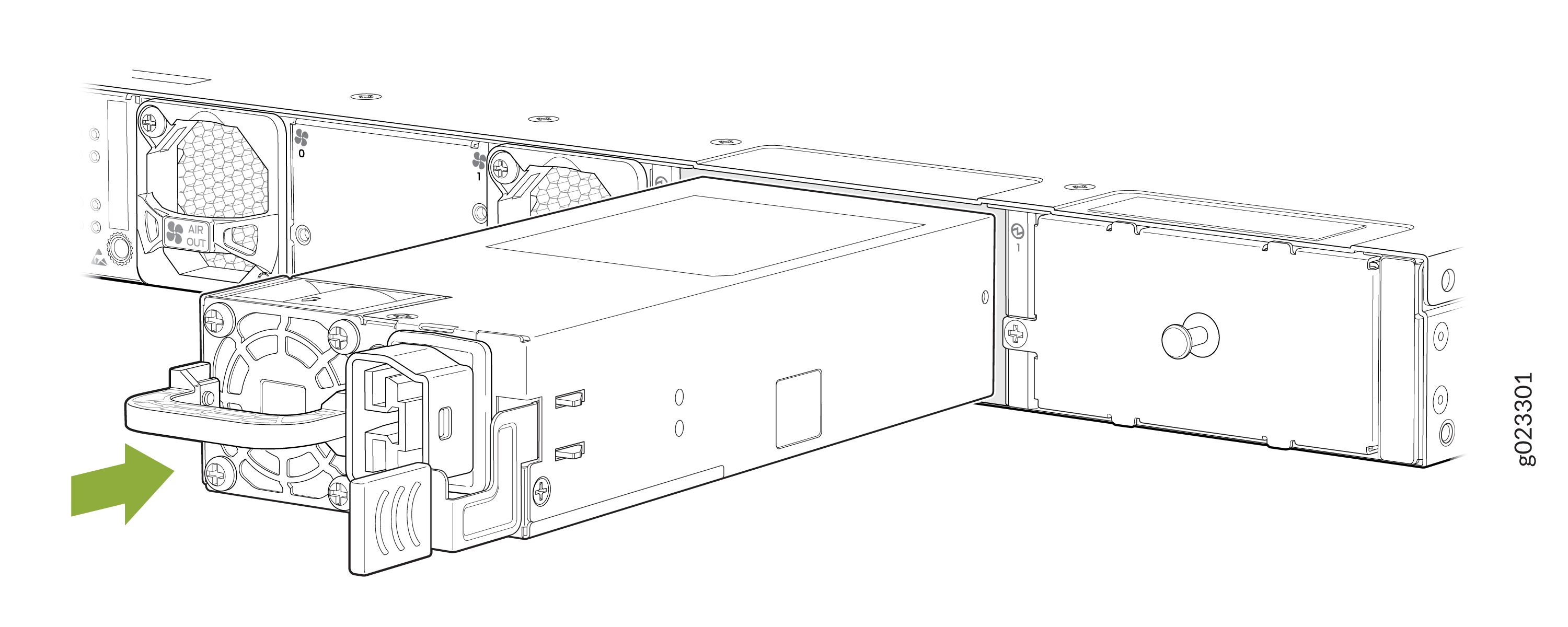 Install a VDC Power Supply in the EX4400 Switch