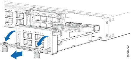 Removing a QFX-EM-4Q Expansion Module from an EX4600 Switch