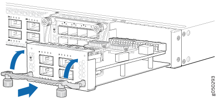 Installing a QFX4Q Expansion Module in an EX4600 Switch