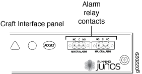 Alarm Relay Contacts in EX9200 Switches