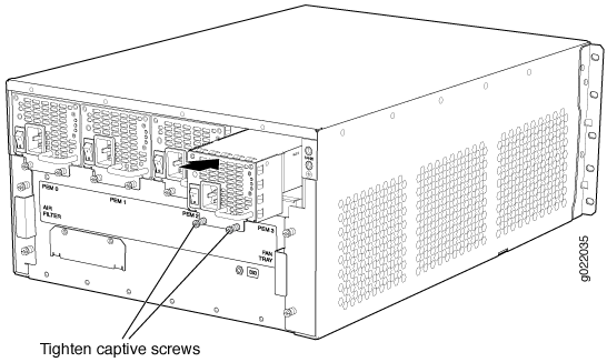 Installing an AC Power Supply in an EX9204 Switch