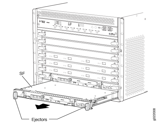 Removing an SF Module from an EX9200 Switch