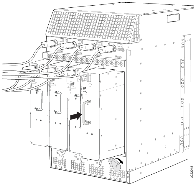 Installing an AC Power Supply in an EX9214 Switch