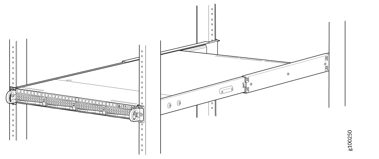 Installing the Chassis in a Four-Post Rack