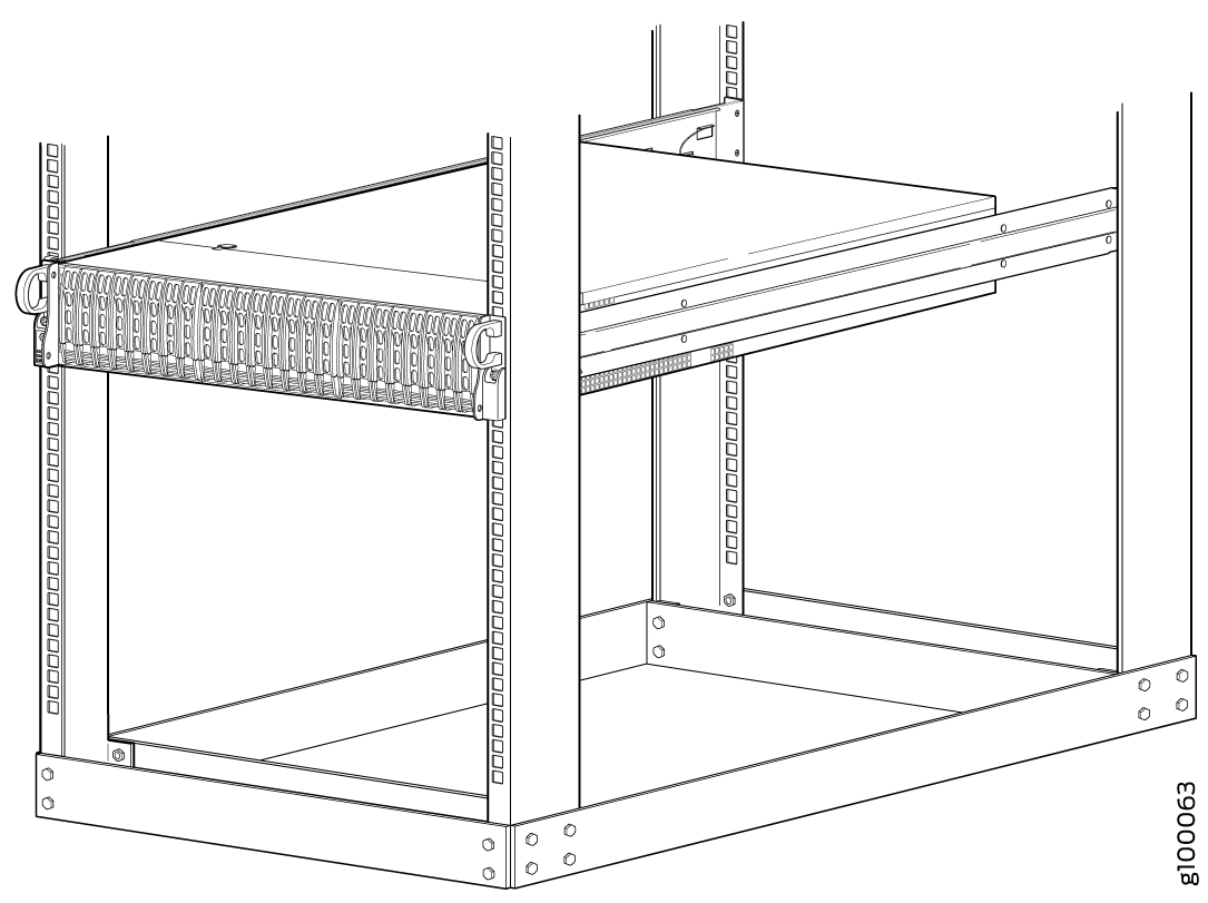 Installing the Chassis in a Four-Post Rack