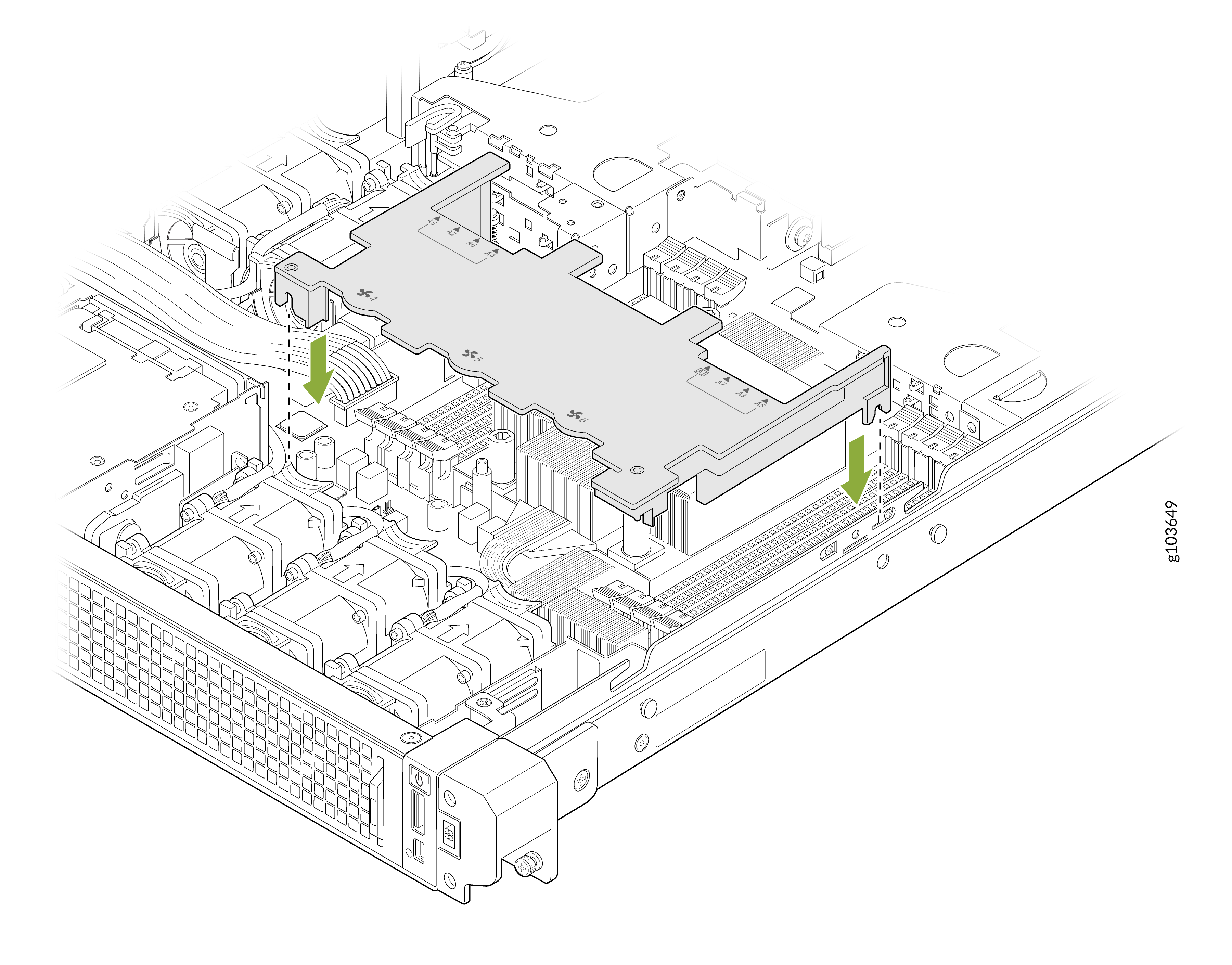 Install the Air Shroud (Variant 2)