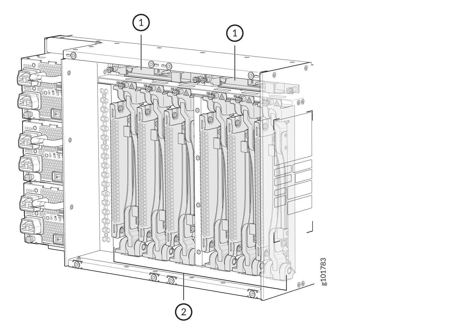 MX10004 Chassis Internal Components