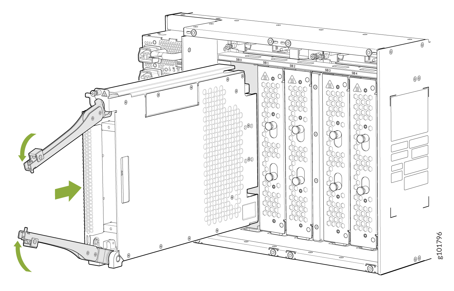 Install an MX10004 Switch Fabric Board