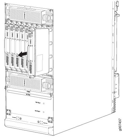 Removing a AC Power Supply Module Before Installing the MX2000 Router