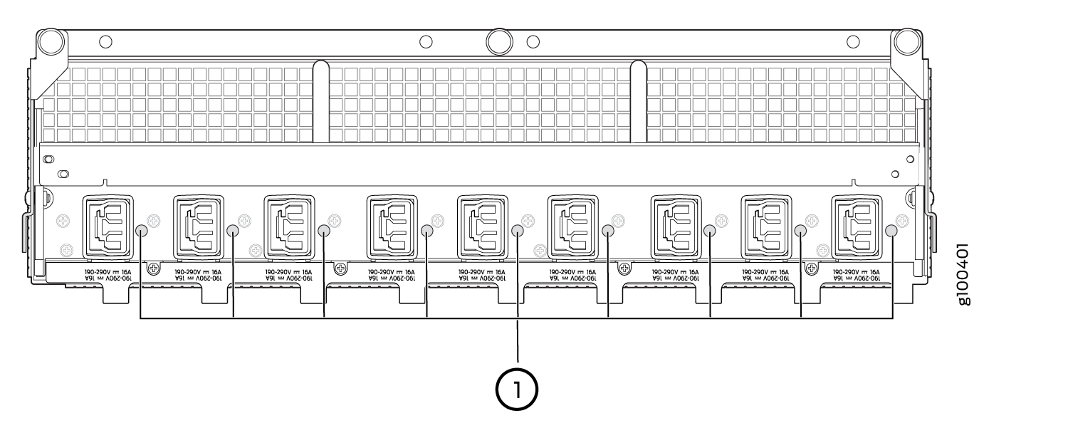 DC Power Distribution Module (240 V China) LEDs