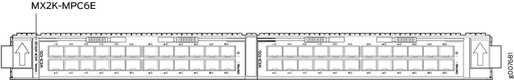 Typical MPC Supported on the MX2008 Router