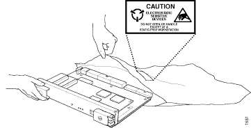 Placing a Component into an Electrostatic Bag