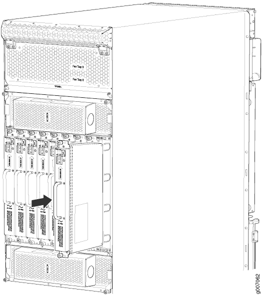 Installing an MX2020 Router AC Power Supply Module