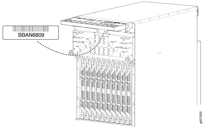 Craft Interface Serial Number Label