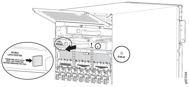 Removing the Upper Fan Trays