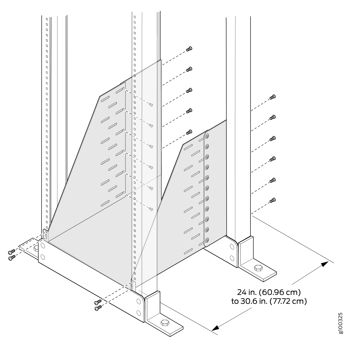 Installing a Four-Post Mounting Shelf