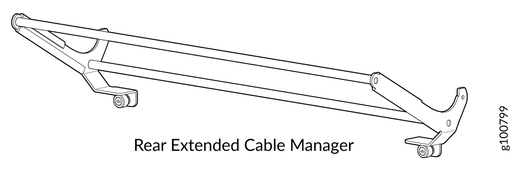 MX2020 Extended Cable Manager for the DC PDM (240 V China) and the Universal (HVAC/HVDC) PDM