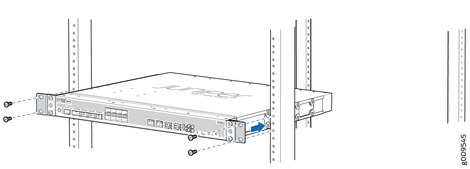 Installing the Router in a Four-Post Rack