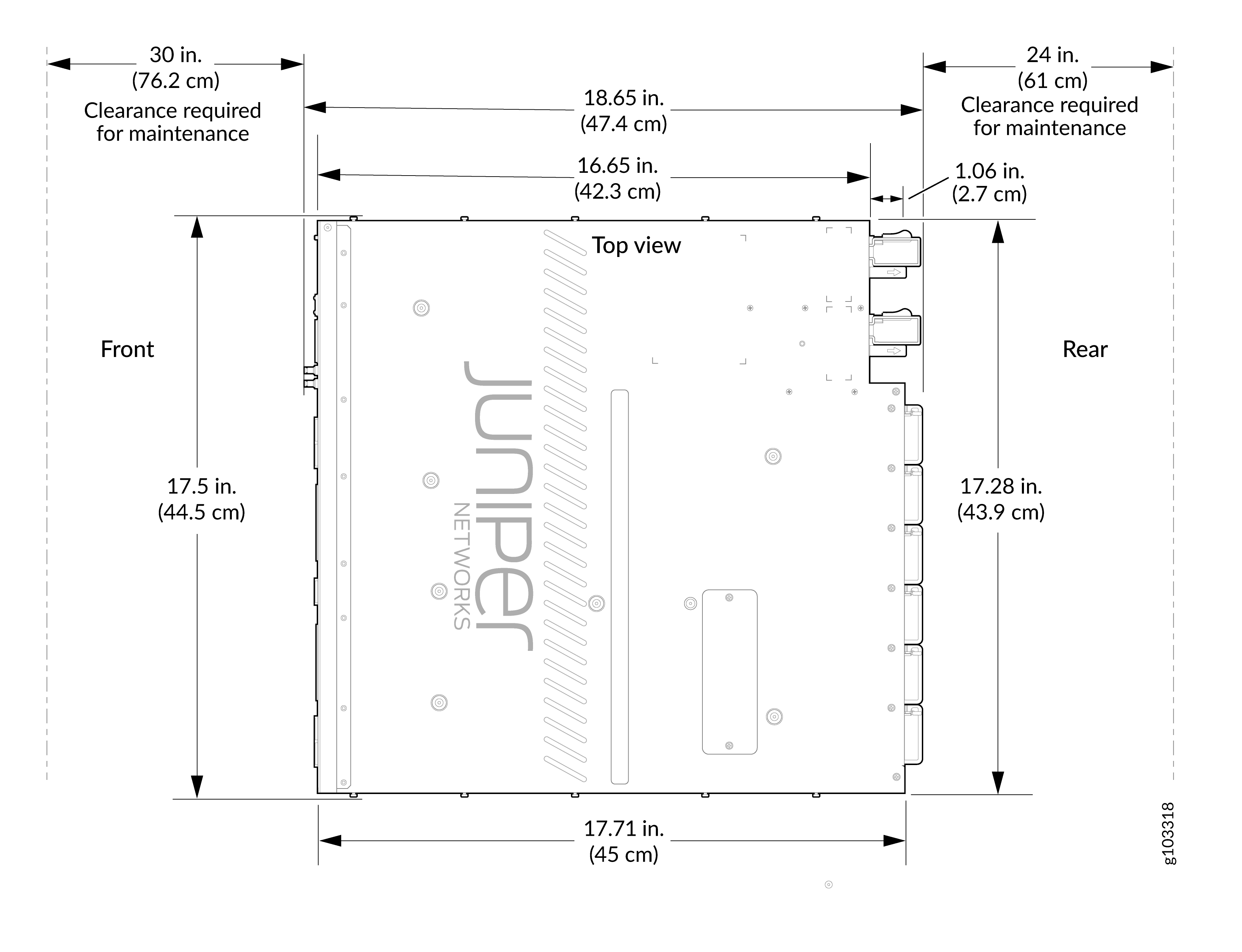 Clearance Requirements for MX301
