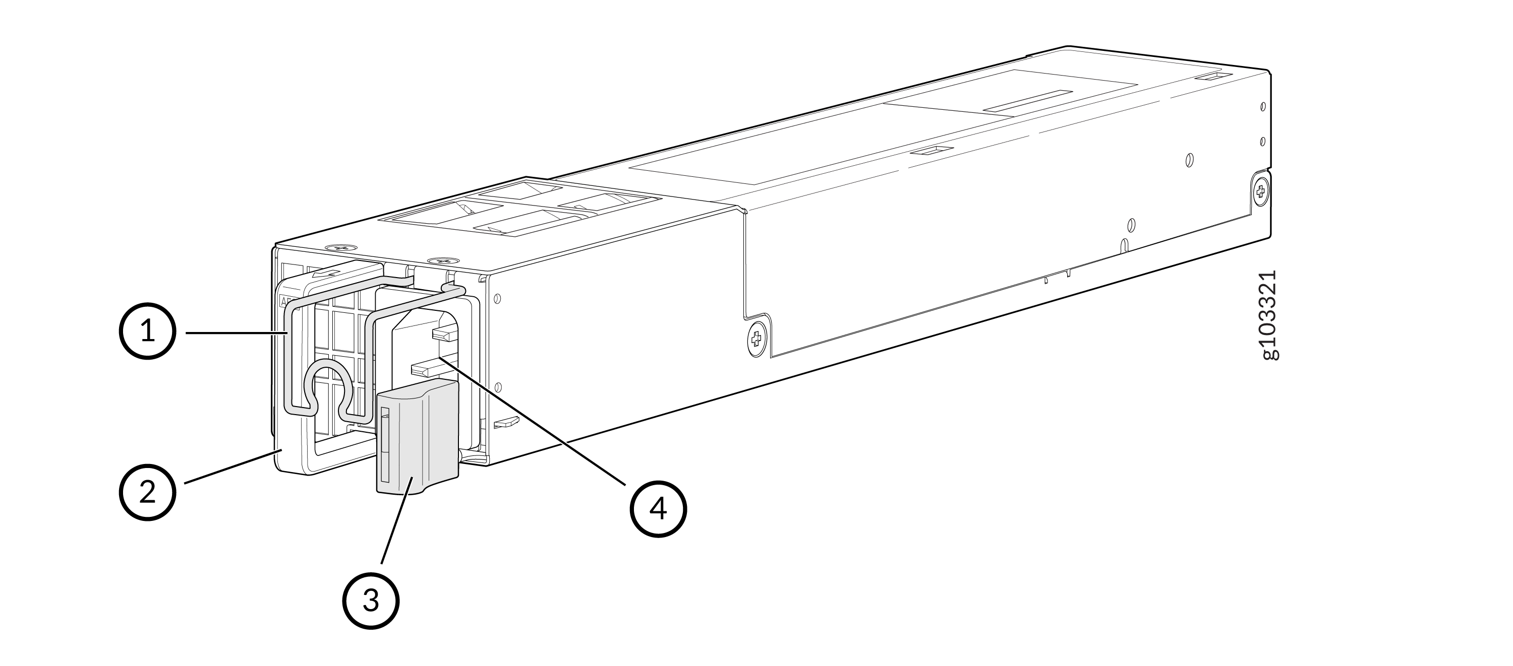 JPSU-850W-AC-AFO PSU (Isometric View)