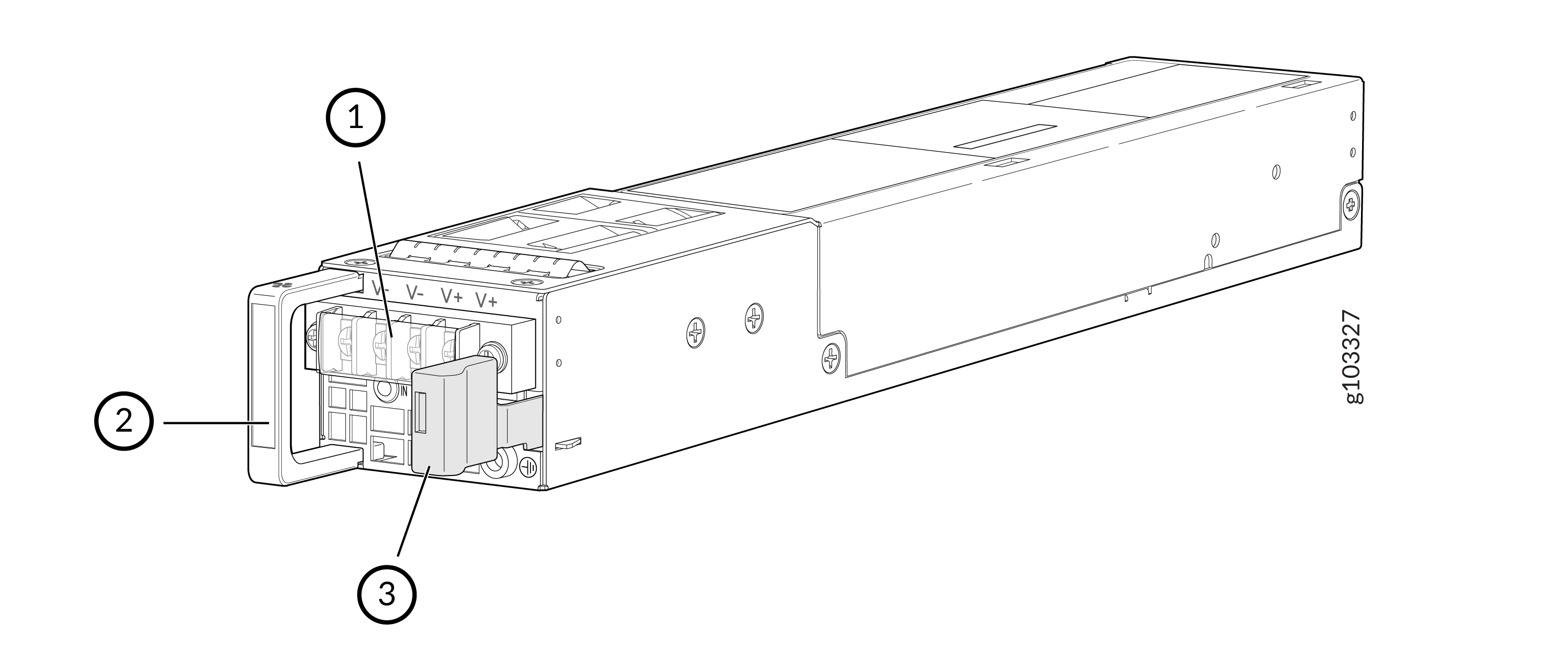 JPSU-850W-DC-AFO PSU (Isometric View)