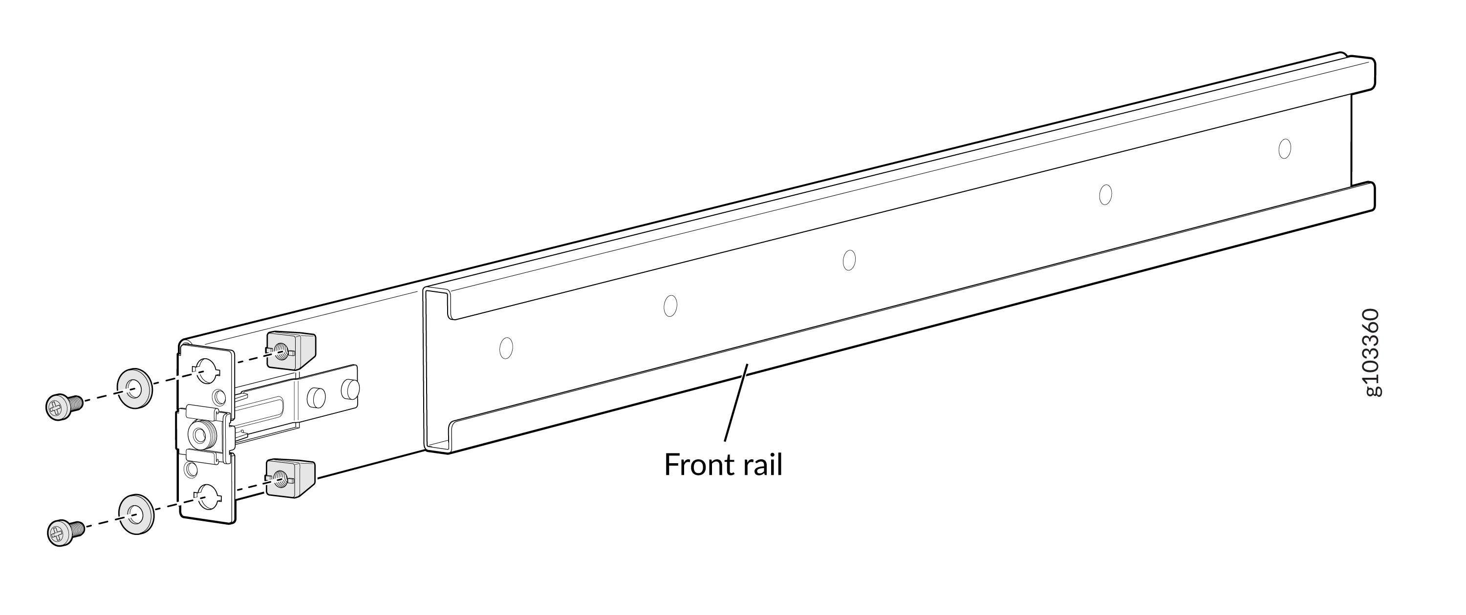 Remove Guide Blocks from Front-Mounting Rail