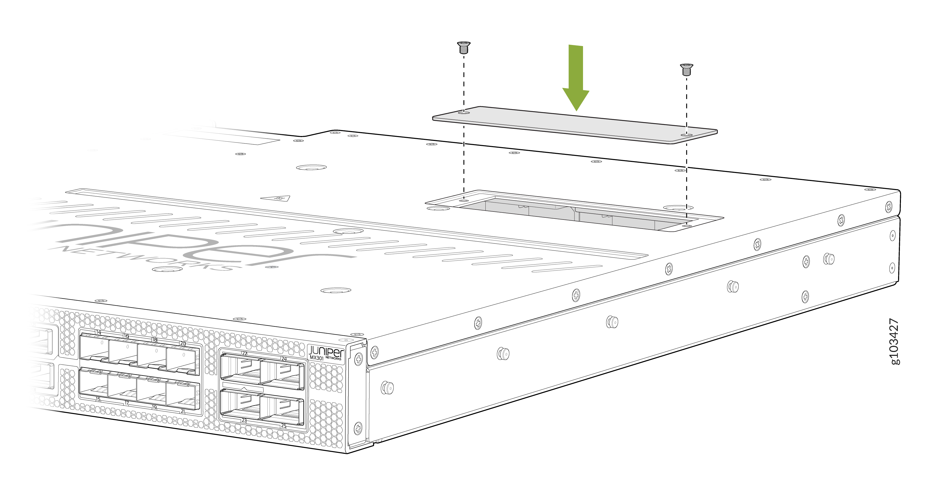Replace the Screws on the SSD Door on MX301