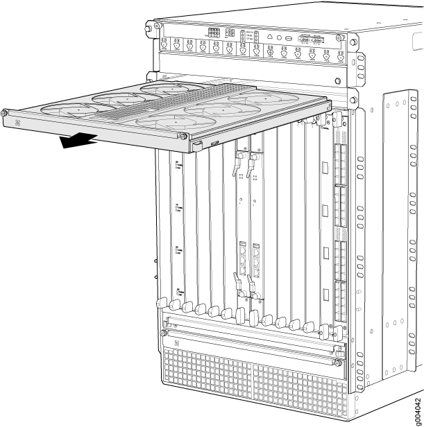 Removing the Upper Fan Tray