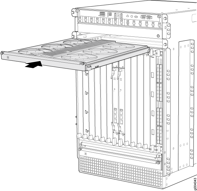 Installing an Upper Fan Tray