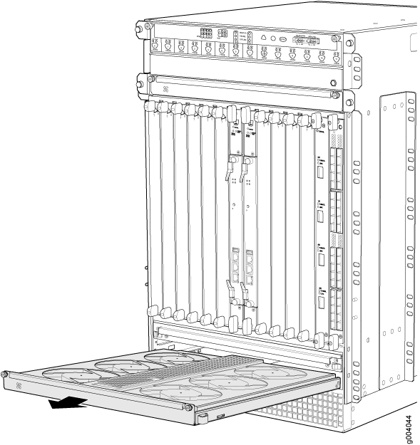 Removing a Lower Fan Tray