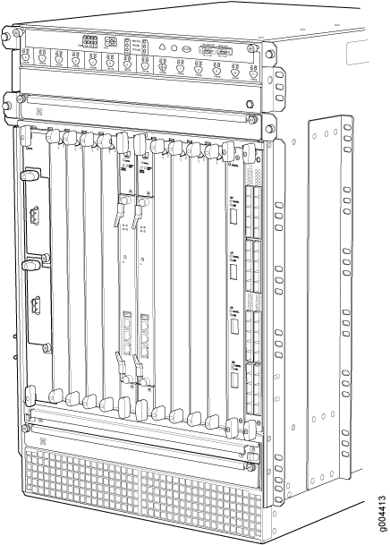 FPC Installed in the MX960 Router Chassis