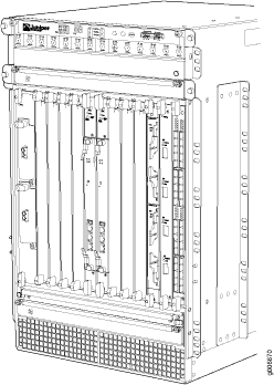 AS MLC Installed in the MX960 Router Chassis