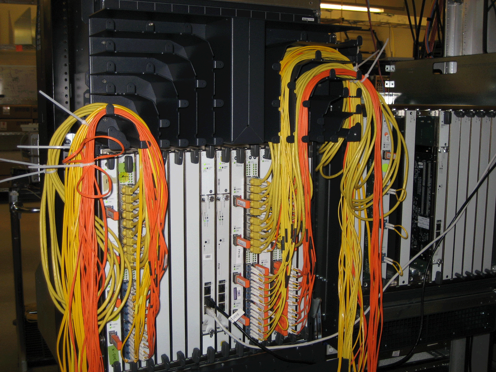 Dressing the Cables Through the Routing Channels