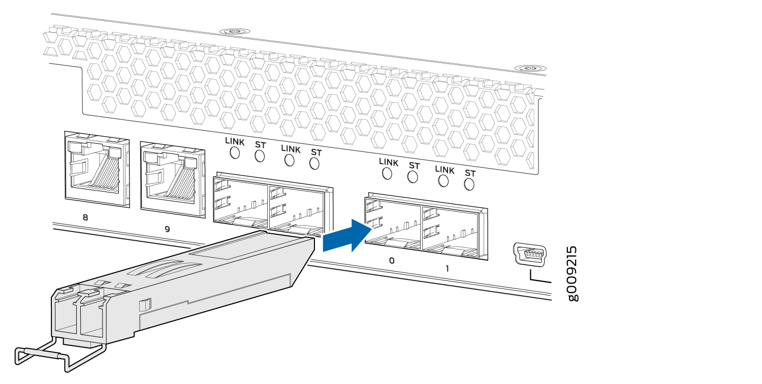 Installing a Transceiver in an NFX250 Device