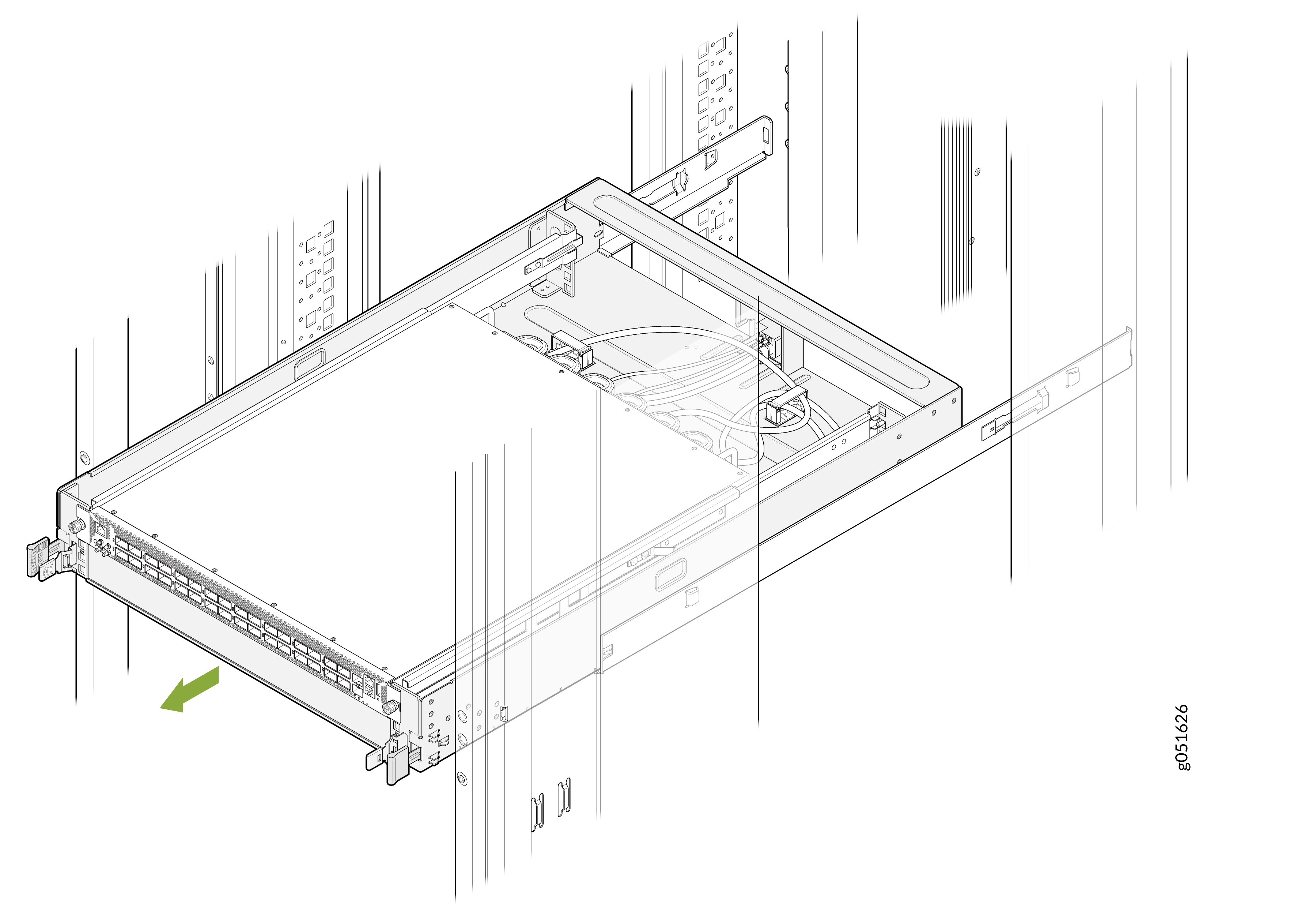 Slide the Switch-Tray Assembly Out