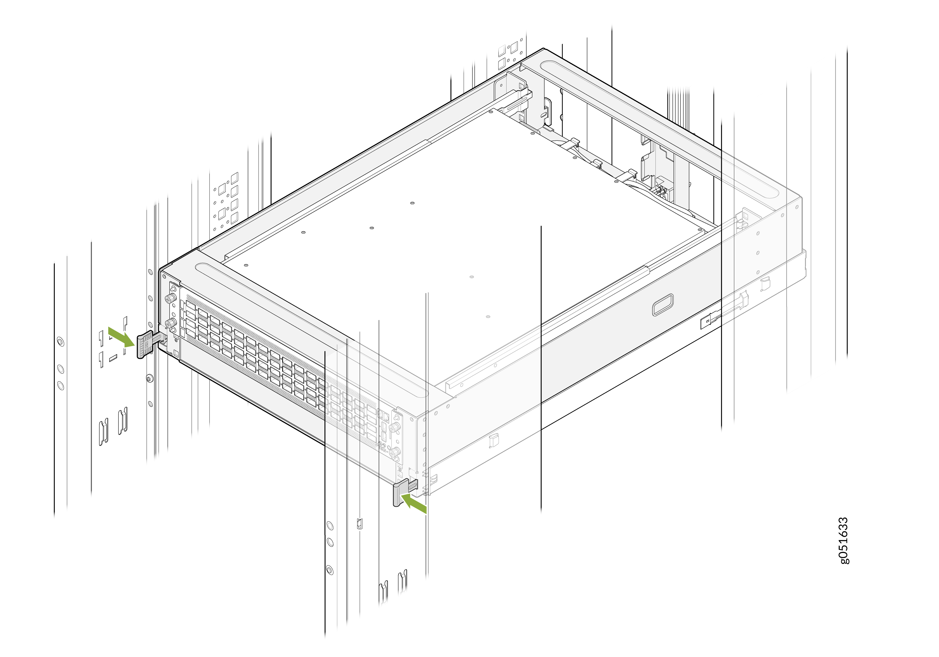 Locate the Latch Locking Tabs