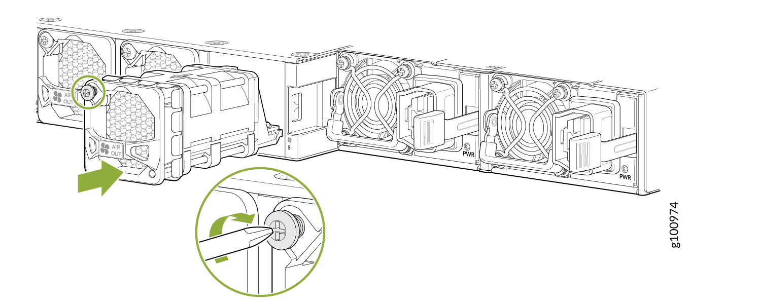 Install a Fan Module in a PTX10001-36MR
