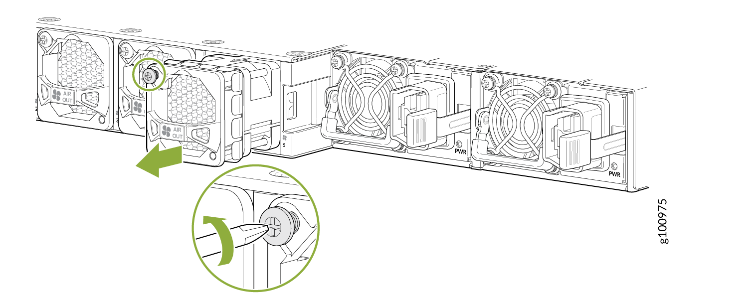 Remove a Fan Module from a PTX10001-36MR