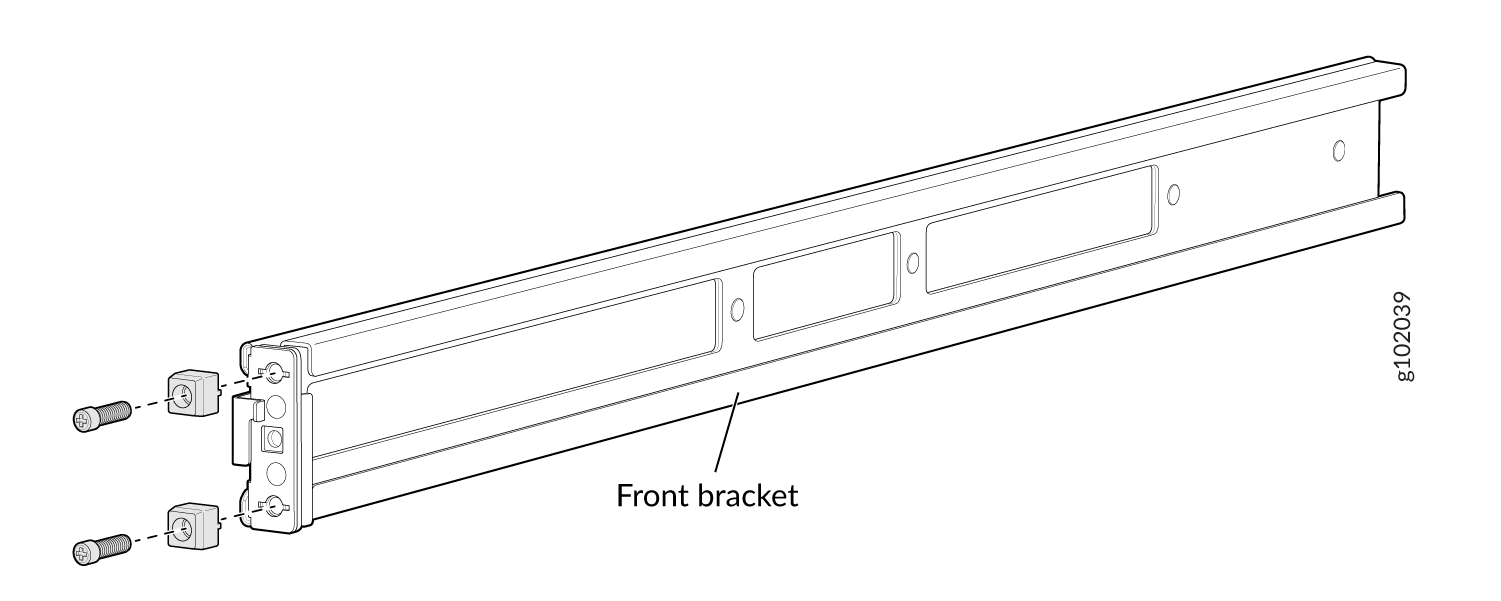 Remove the Front Bracket's Guide Blocks