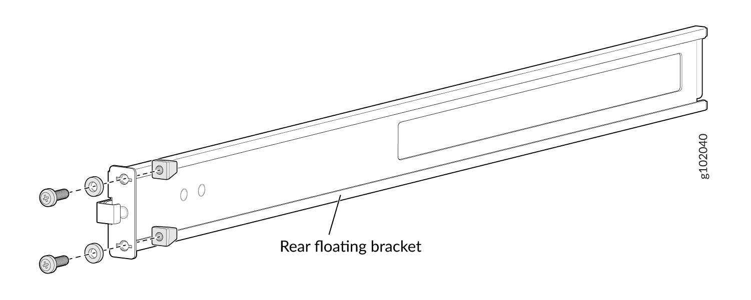 Remove the Rear Floating Bracket's Guide Blocks