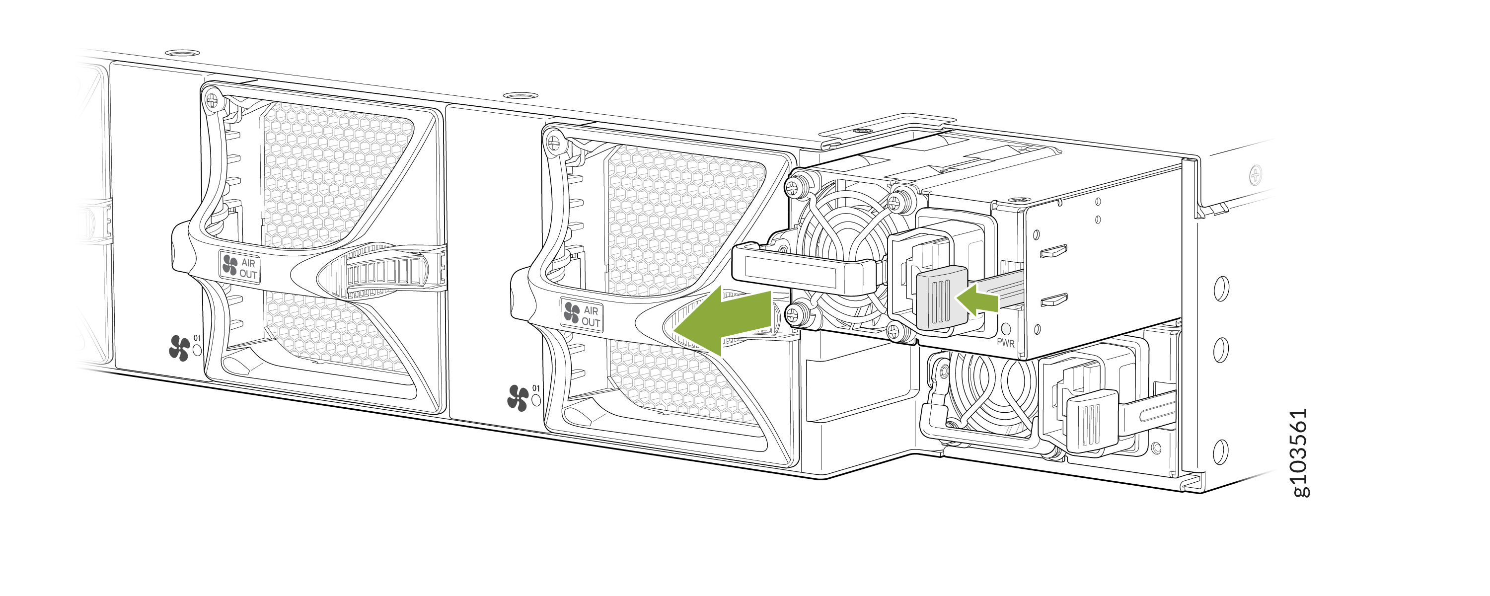 Remove an AC, HVAC, or HVDC Power Supply From the Router