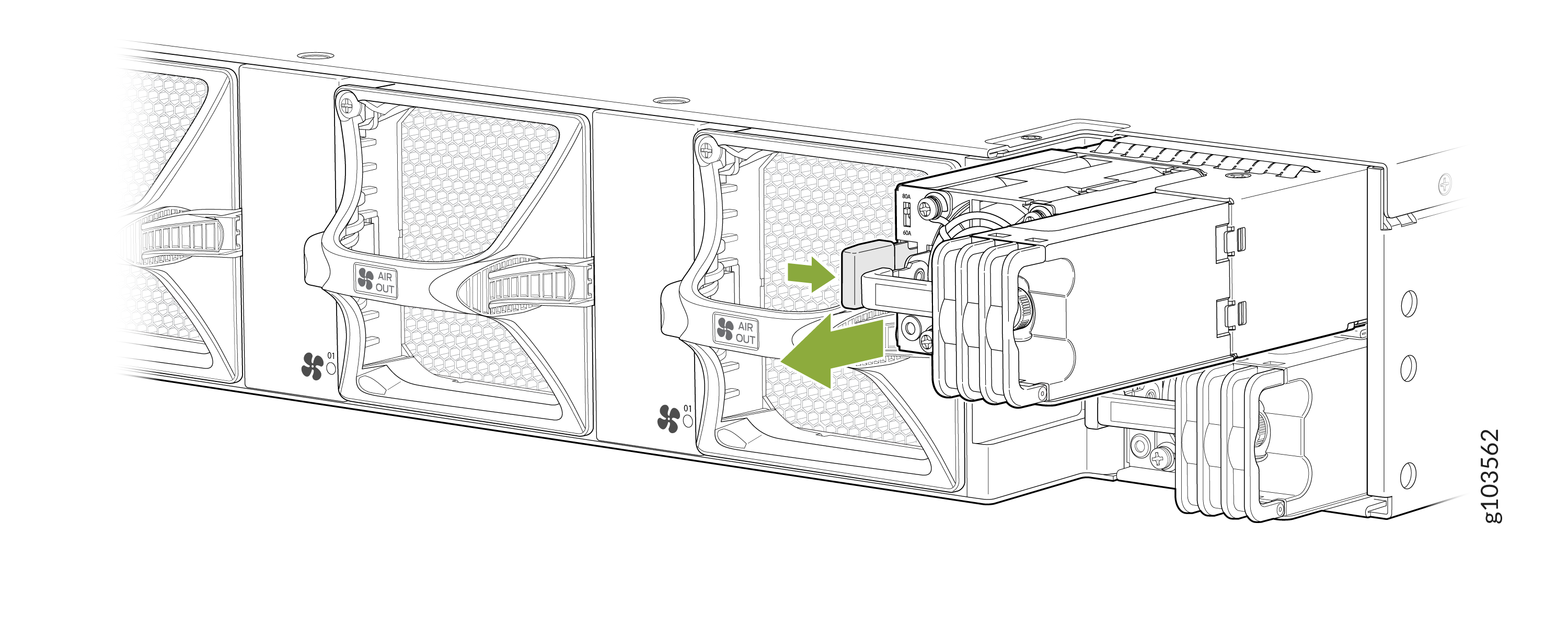 Remove a DC Power Supply Unit from the Router