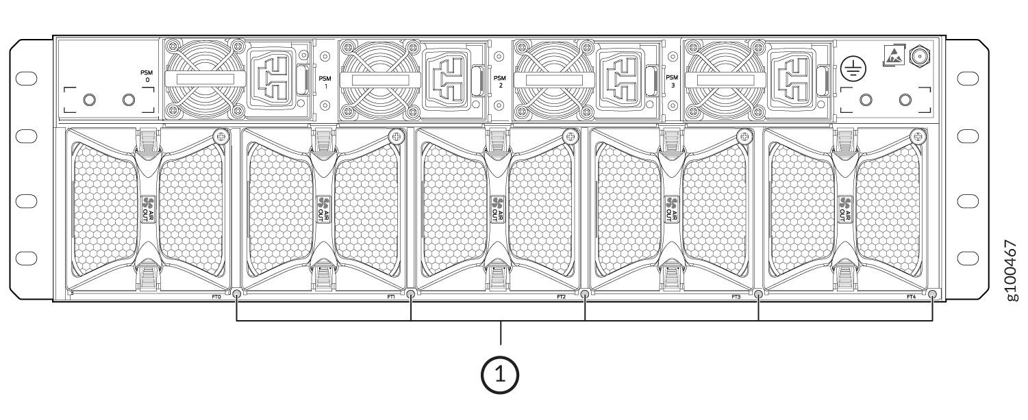 PTX10003 Fan Module LEDs