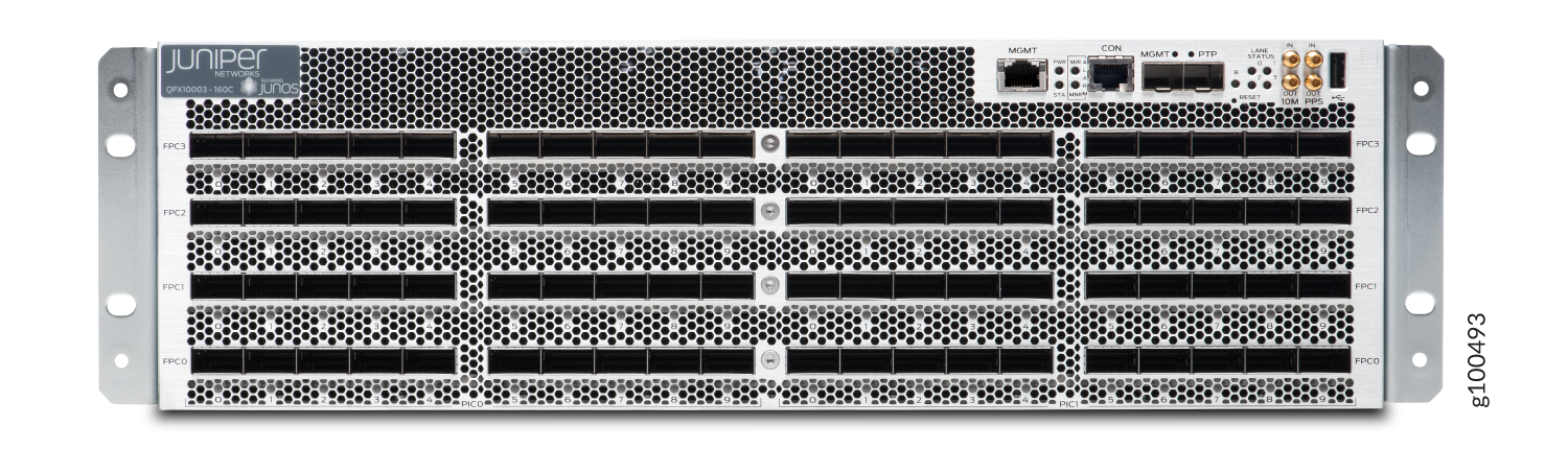 PTX10003-160C Port Panel