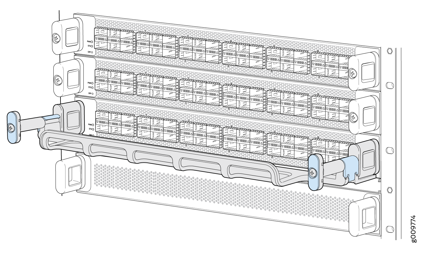 PTX10008 Cable Management System