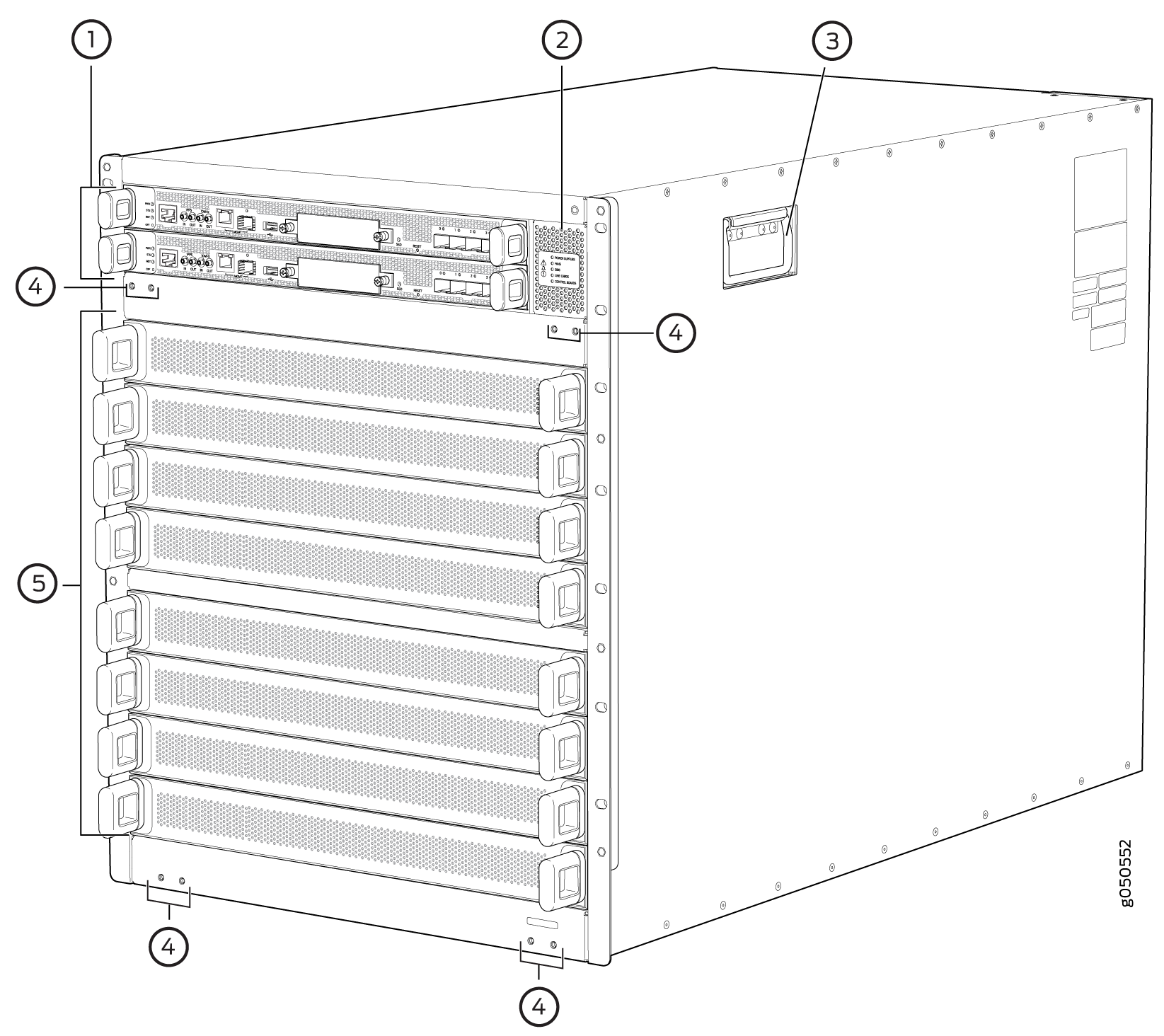PTX10008 Chassis Front
