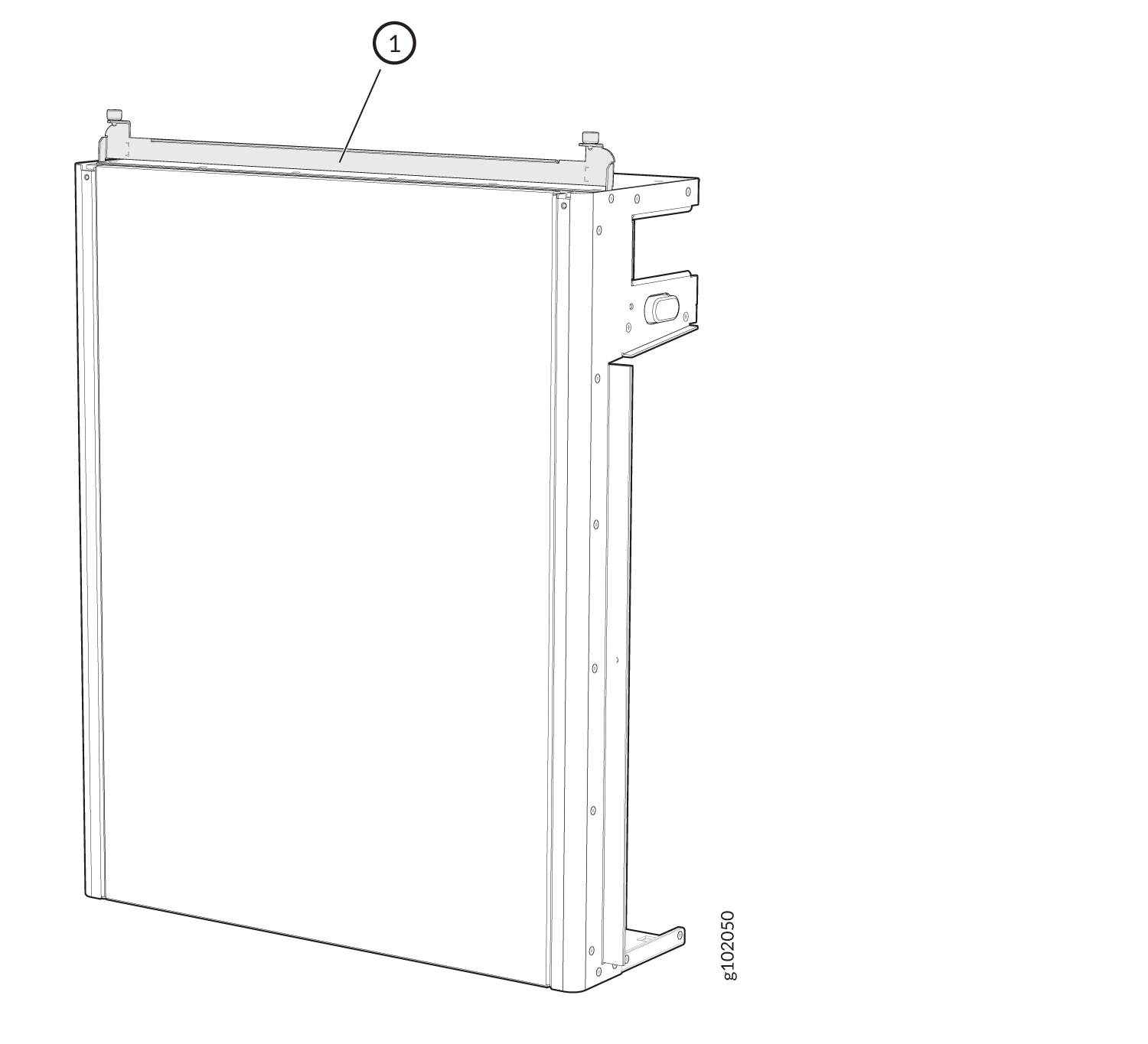 Air Filter Frame in a PTX10008 Front Door