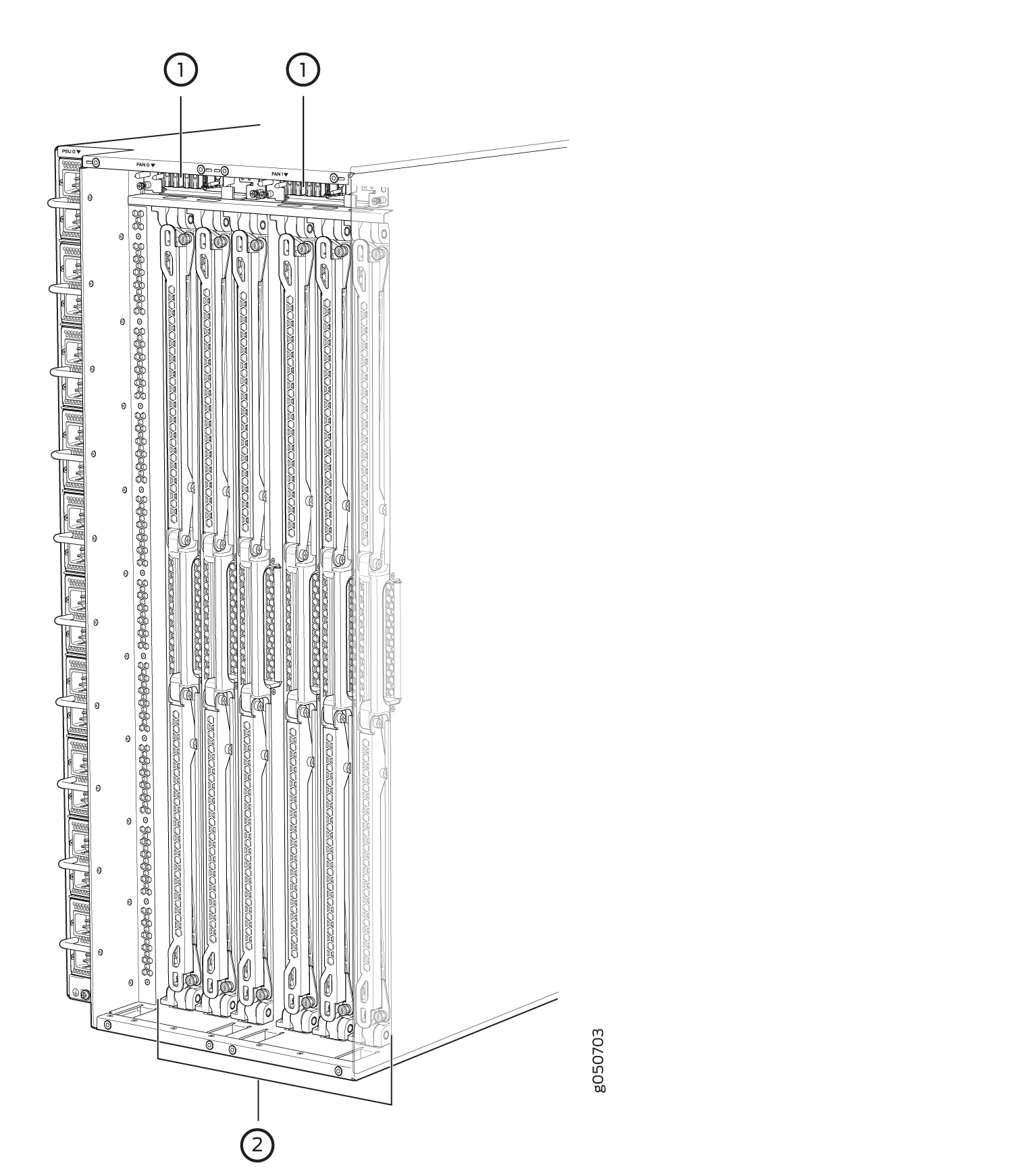 PTX10016 Router Internal Components