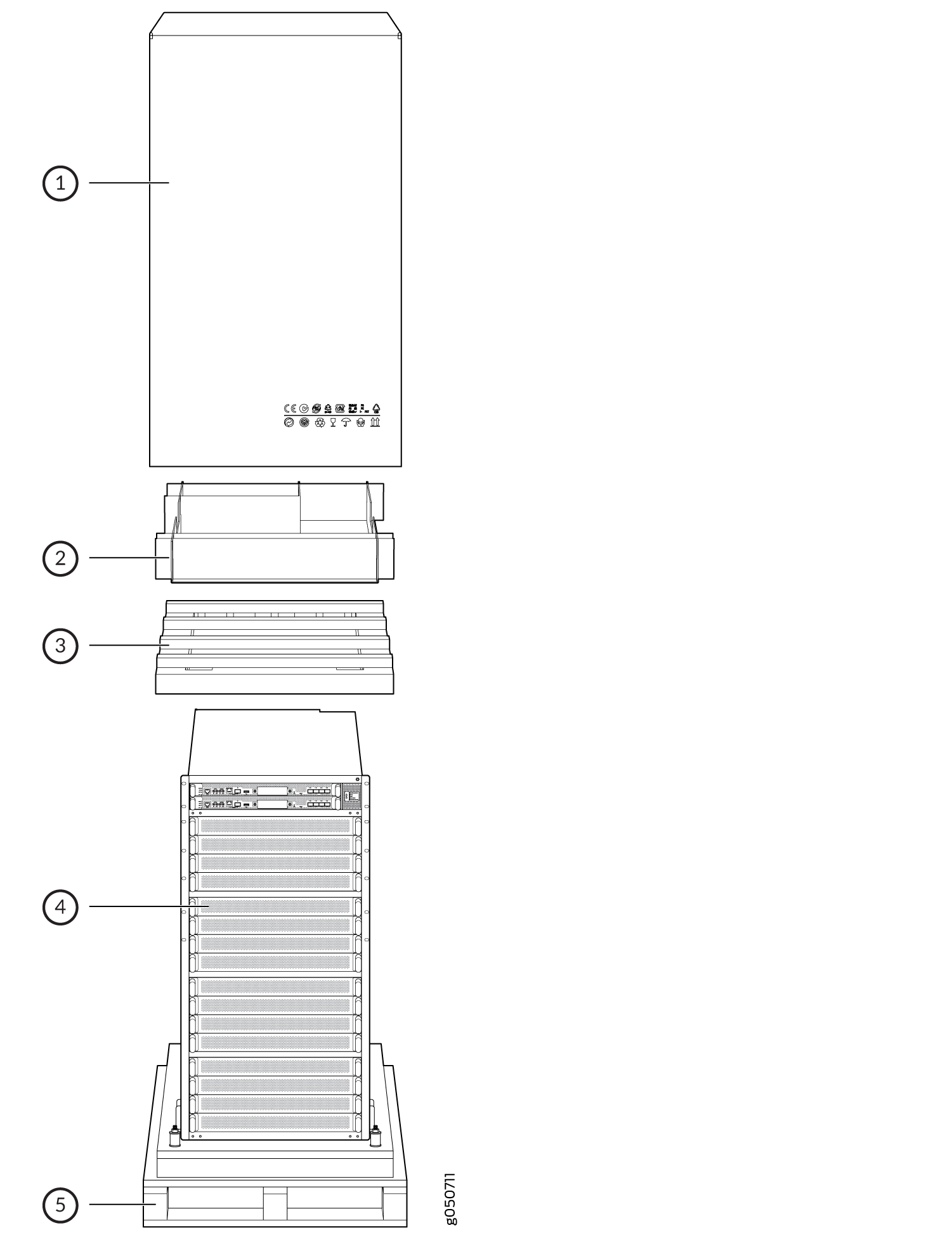 Configuration for Packing the PTX10016 Chassis
