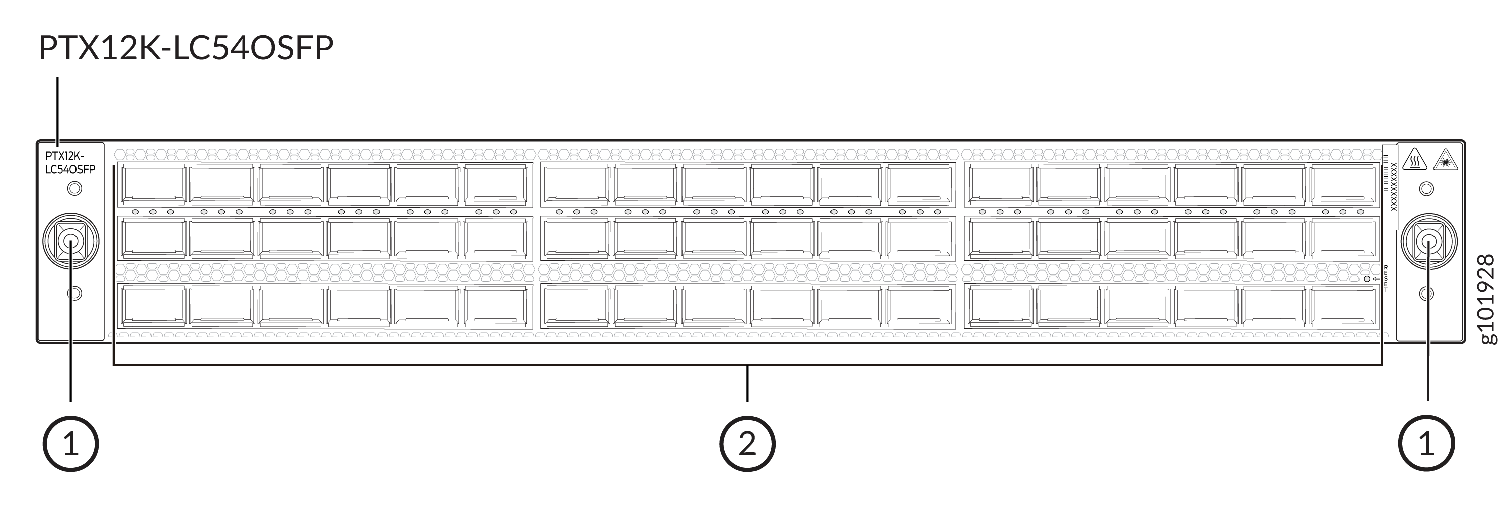 PTX12K-LC54OSFP FPC Port Panel